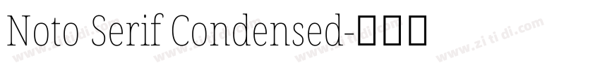 Noto Serif Condensed字体转换